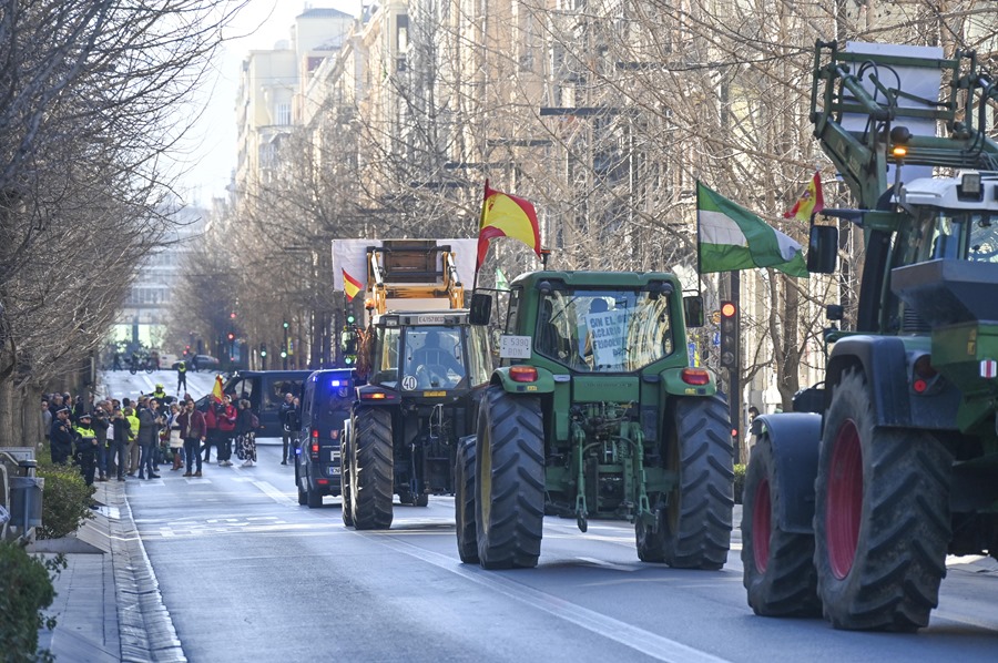Celebra Madrid dos semanas de protesta con masiva tractorada organizada
