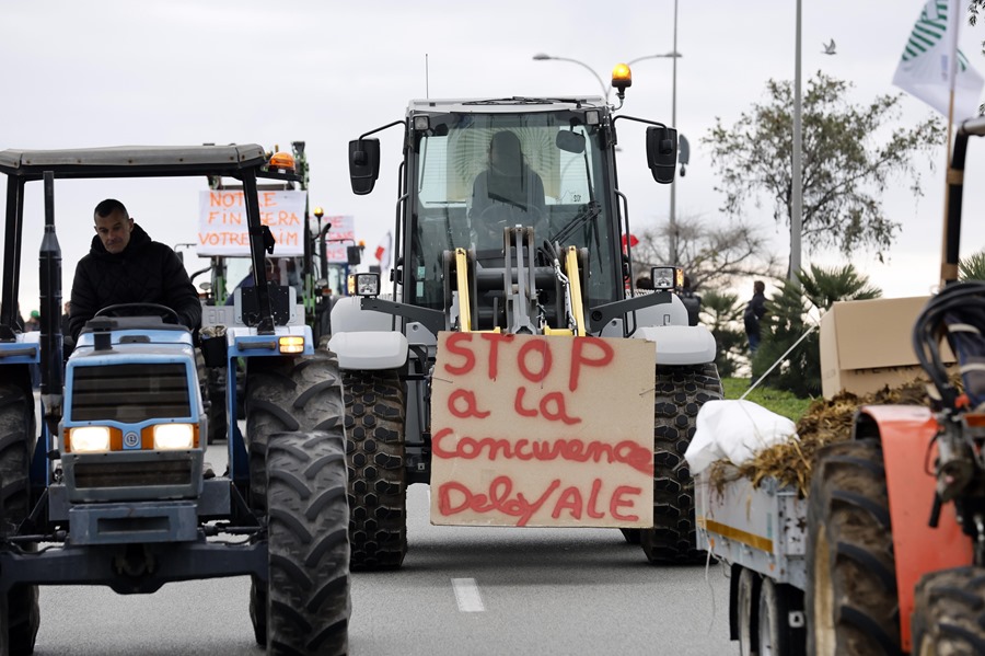 Decenas de arrestos en sorpresiva protesta de agricultores galos en