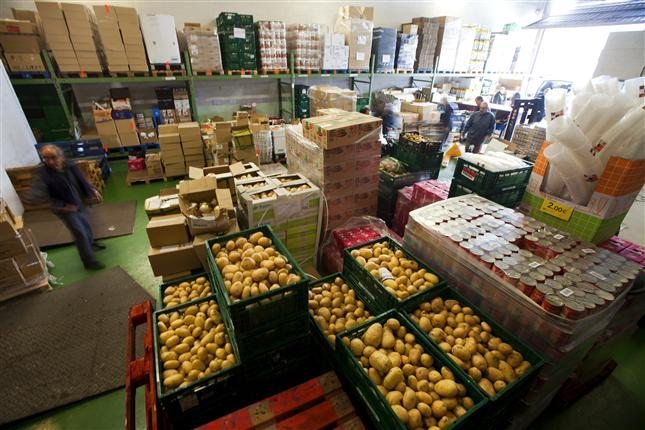 Descenso del 75 en la distribucion de alimentos por bancos