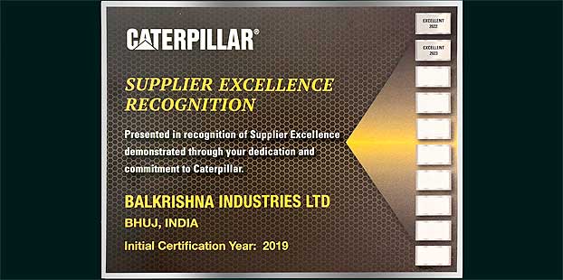BKT logra certificacion Nivel Excelente de Caterpillar por segundo ano
