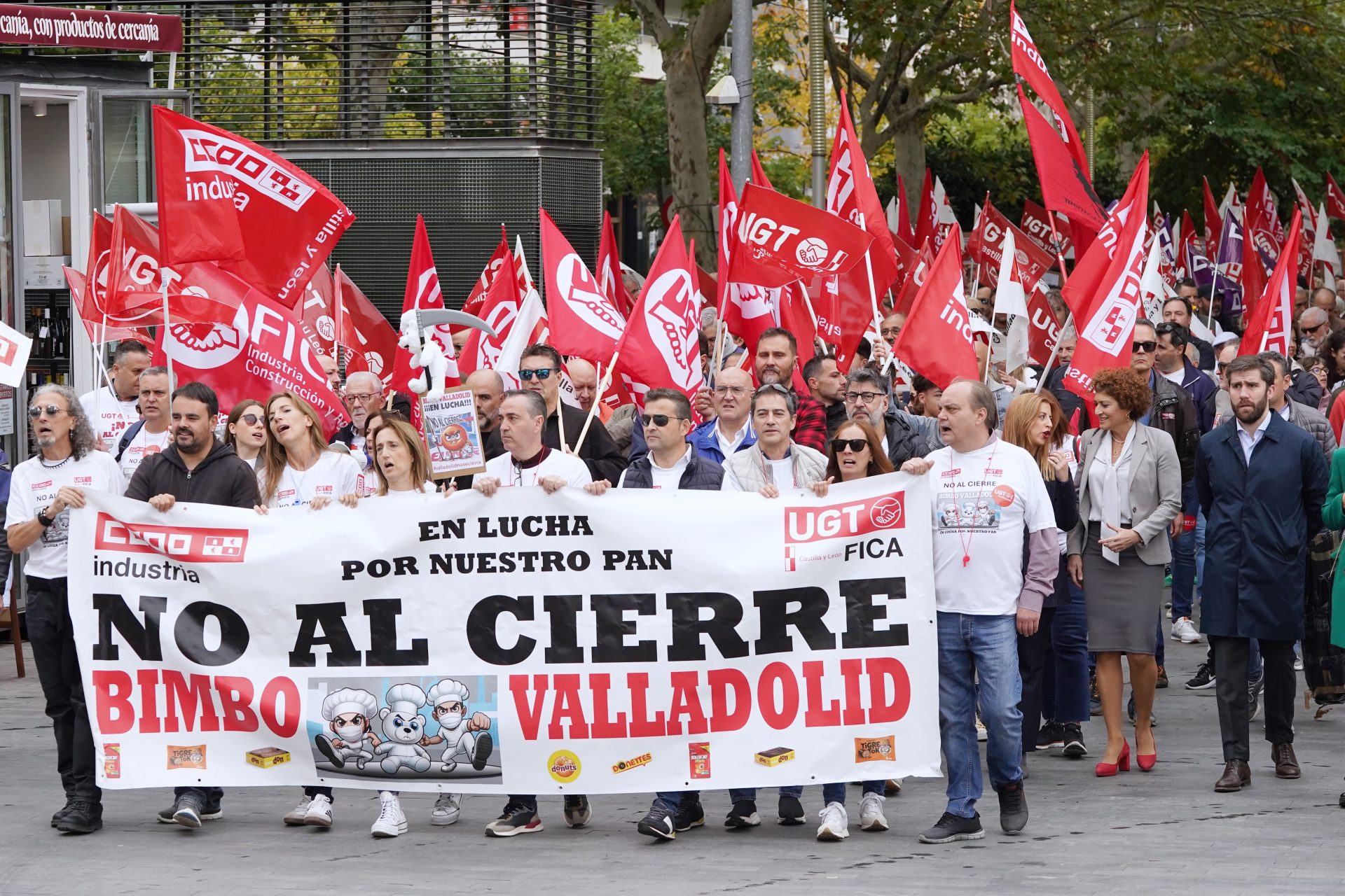 Inician huelga de 9 dias los trabajadores de Bimbo para