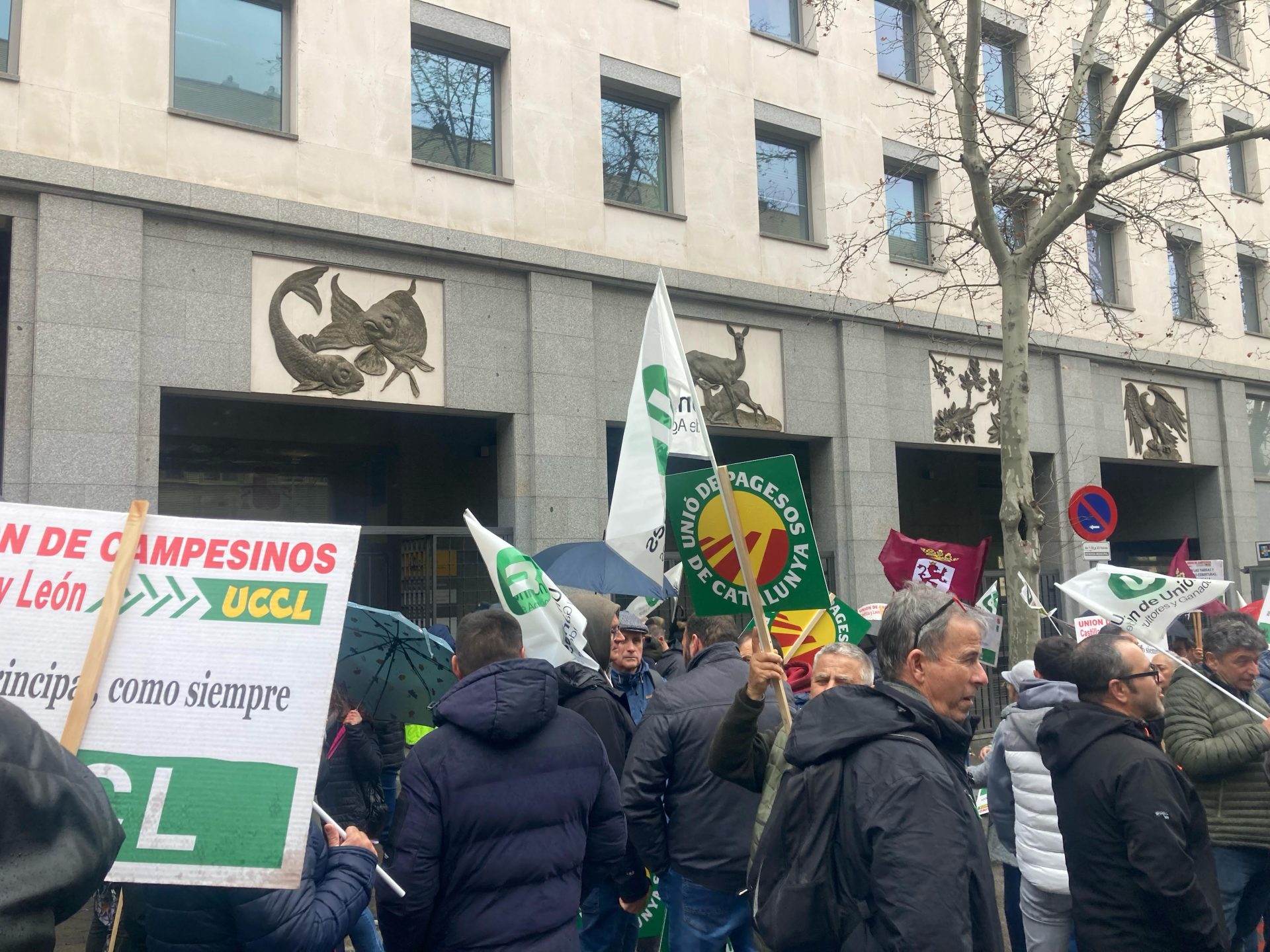 Agricultores madrileños exigen seguros más accesibles y justos en sus protestas
