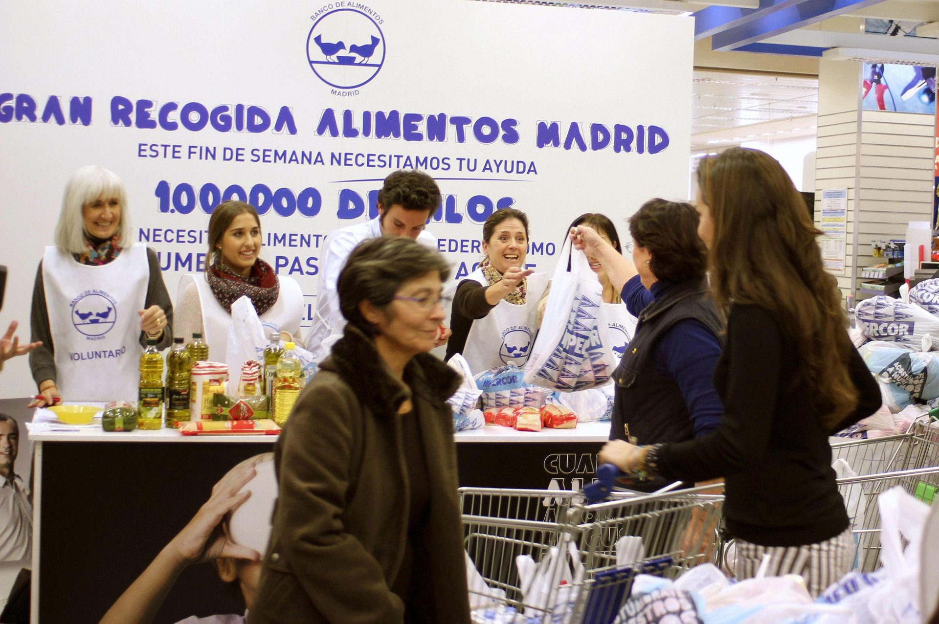 Los bancos de alimentos lanzan campaña para reunir 4,5 millones de kilos en primavera