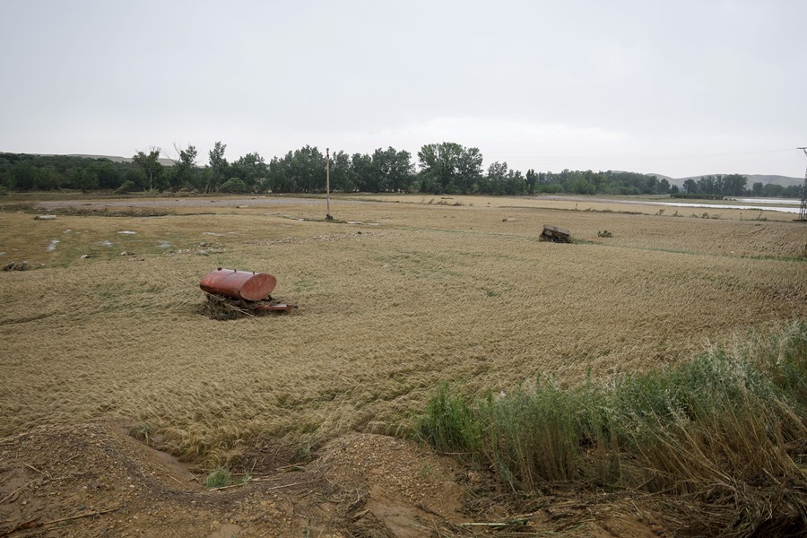 Daños agrícolas en Aragón: 16.000 hectáreas afectadas por tormentas recientes