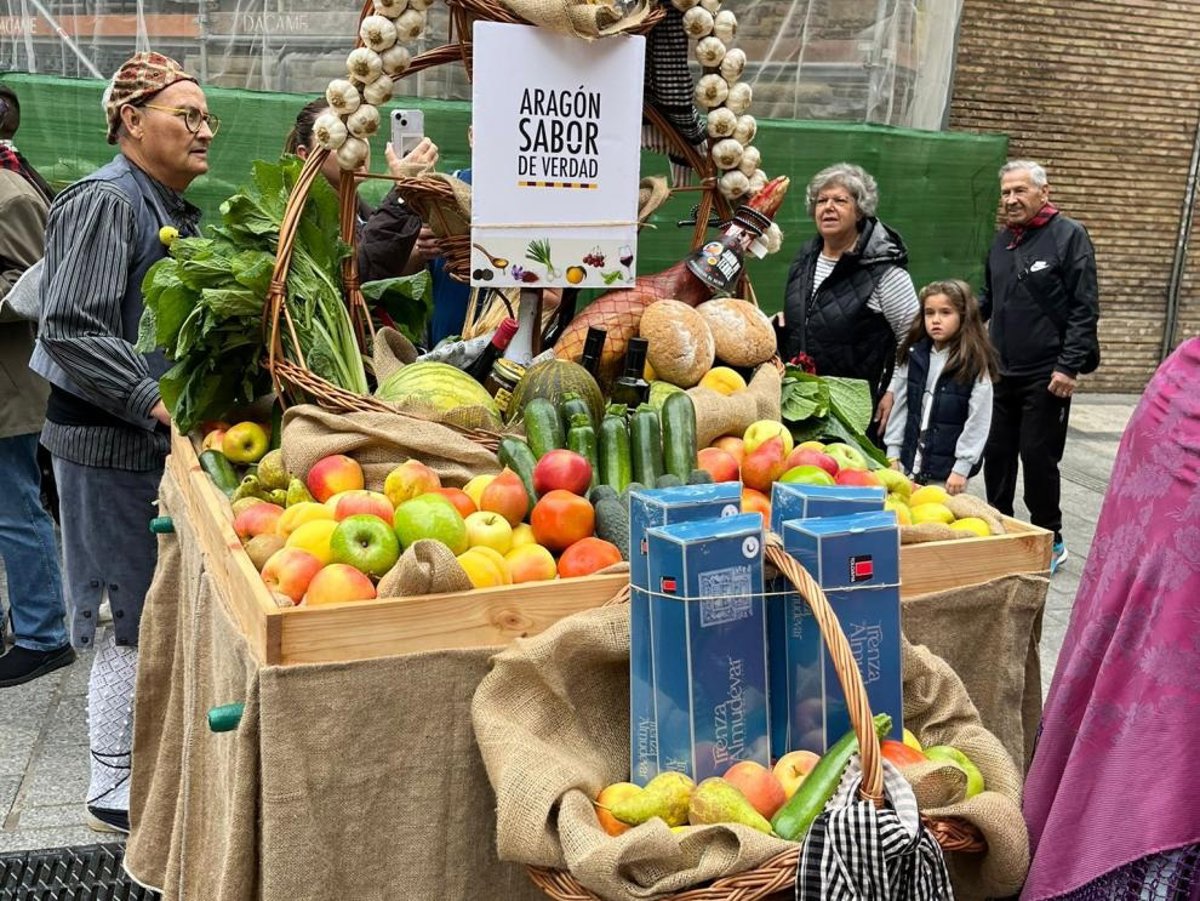 Aragón, Sabor de Verdad, se une a la Ofrenda de Frutos en las Fiestas del Pilar