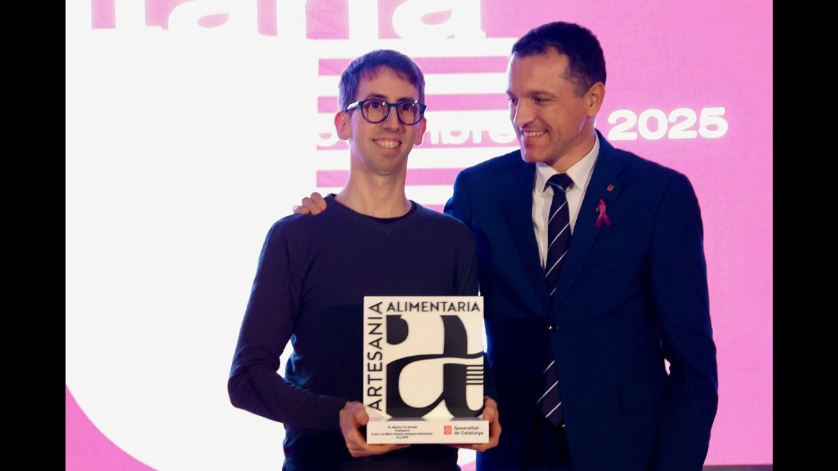 Maurici Cot obtiene el Premio al Mejor Artesano Alimentario 2025 del Govern Maurici Cot obtiene el Premio al Mejor Artesano Alimentario 2025 del Govern