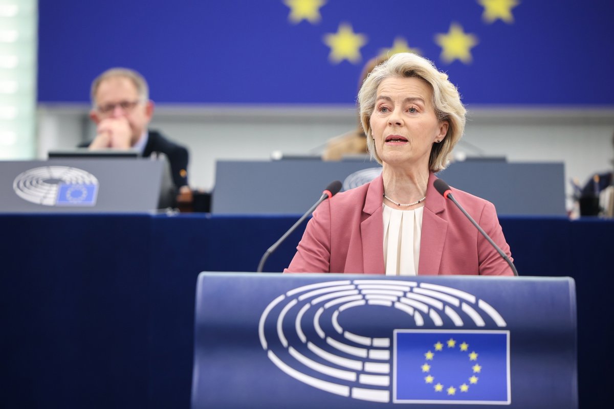 Agricultores y ganaderos de Europa protestan en Bruselas contra Ursula von der Leyen
